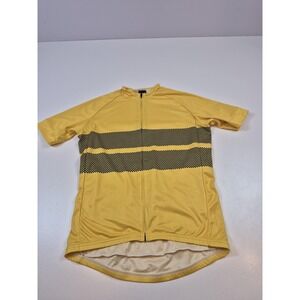 Twin Six Cycling Jersey Mens Large Yellow Amp Forever Forward Full Zip Club